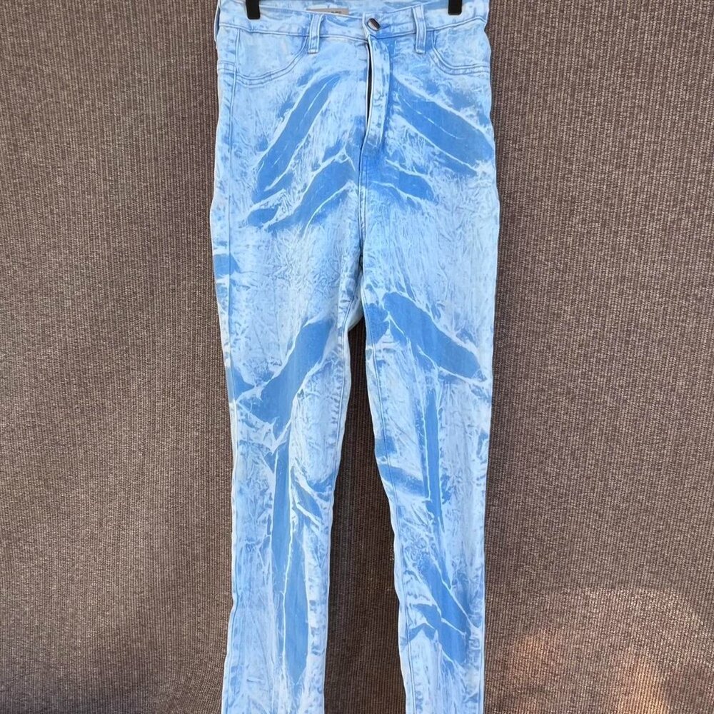 Vintage Aphrodite Women's Sz 13 Denim Pants jeans style #4075 acid wash fabric
